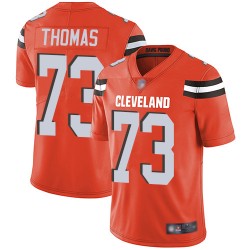 Limited Men's Joe Thomas Orange Alternate Jersey - #73 Football Cleveland Browns Vapor Untouchable