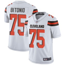 Limited Men's Joel Bitonio White Road Jersey - #75 Football Cleveland Browns Vapor Untouchable