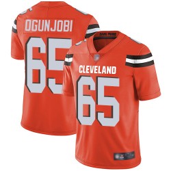 Limited Men's Larry Ogunjobi Orange Alternate Jersey - #65 Football Cleveland Browns Vapor Untouchable