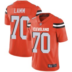 Limited Men's Kendall Lamm Orange Alternate Jersey - #70 Football Cleveland Browns Vapor Untouchable