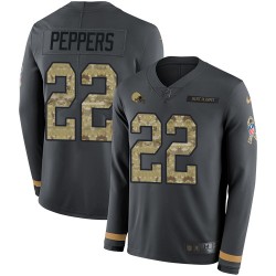Limited Men's Morgan Burnett Olive Jersey - #42 Football Cleveland Browns 2017 Salute to Service