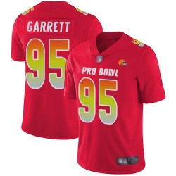 Limited Men's Myles Garrett Red Jersey - #95 Football Cleveland Browns AFC 2019 Pro Bowl