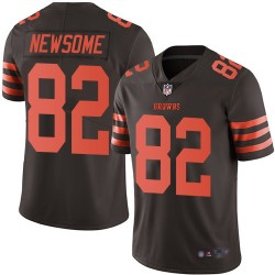 Limited Men's Ozzie Newsome Brown Jersey - #82 Football Cleveland Browns Rush Vapor Untouchable