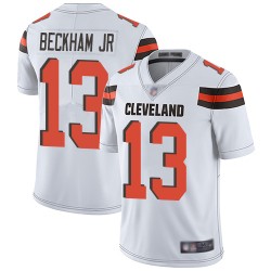 Limited Men's Odell Beckham Jr. White Road Jersey - #13 Football Cleveland Browns Vapor Untouchable
