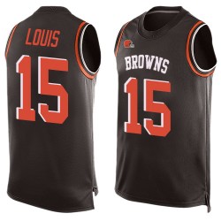 Limited Men's Ricardo Louis Brown Jersey - #15 Football Cleveland Browns Player Name & Number Tank Top
