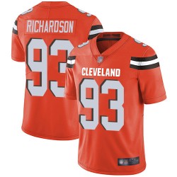 Limited Men's Sheldon Richardson Orange Alternate Jersey - #98 Football Cleveland Browns Vapor Untouchable
