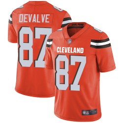 Limited Men's Seth DeValve Orange Alternate Jersey - #87 Football Cleveland Browns Vapor Untouchable