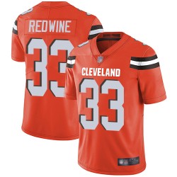Limited Men's Sheldrick Redwine Orange Alternate Jersey - #33 Football Cleveland Browns Vapor Untouchable