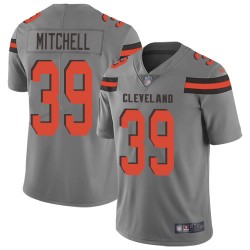 Limited Men's Terrance Mitchell Gray Jersey - #39 Football Cleveland Browns Inverted Legend