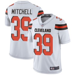 Limited Men's Terrance Mitchell White Road Jersey - #39 Football Cleveland Browns Vapor Untouchable