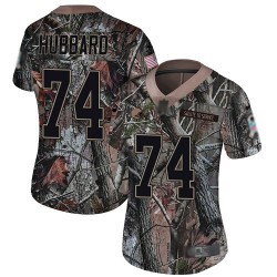 Limited Women's Chris Hubbard Camo Jersey - #74 Football Cleveland Browns Rush Realtree