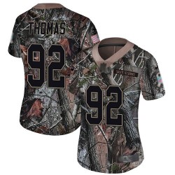 Limited Women's Chad Thomas Camo Jersey - #92 Football Cleveland Browns Rush Realtree