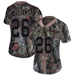 Limited Women's Greedy Williams Camo Jersey - #26 Football Cleveland Browns Rush Realtree
