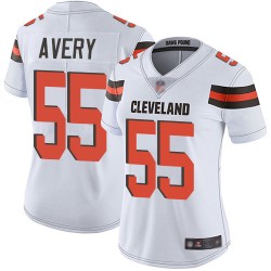 Limited Women's Genard Avery White Road Jersey - #55 Football Cleveland Browns Vapor Untouchable