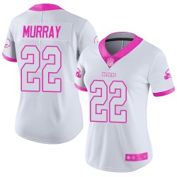 Limited Women's Eric Murray White/Pink Jersey - #22 Football Cleveland Browns Rush Fashion