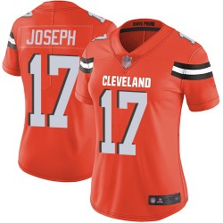 Limited Women's Greg Joseph Orange Alternate Jersey - #17 Football Cleveland Browns Vapor Untouchable