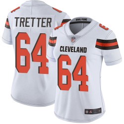 Limited Women's JC Tretter White Road Jersey - #64 Football Cleveland Browns Vapor Untouchable