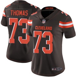 Limited Women's Joe Thomas Brown Home Jersey - #73 Football Cleveland Browns Vapor Untouchable