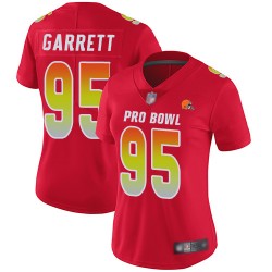 Limited Women's Myles Garrett Red Jersey - #95 Football Cleveland Browns AFC 2019 Pro Bowl