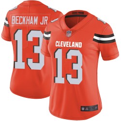 Limited Women's Odell Beckham Jr. Orange Alternate Jersey - #13 Football  Cleveland Browns Vapor Untouchable Size S