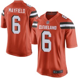 Game Men's Baker Mayfield Orange Alternate Jersey - #6 Football Cleveland Browns