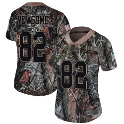 Limited Women's Ozzie Newsome Camo Jersey - #82 Football Cleveland Browns Rush Realtree