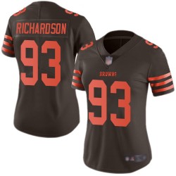 Limited Women's Sheldon Richardson Brown Jersey - #98 Football Cleveland Browns Rush Vapor Untouchable