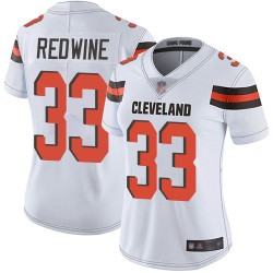 Limited Women's Sheldrick Redwine White Road Jersey - #33 Football Cleveland Browns Vapor Untouchable