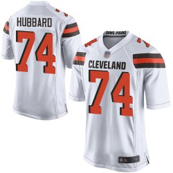 Game Men's Chris Hubbard White Road Jersey - #74 Football Cleveland Browns