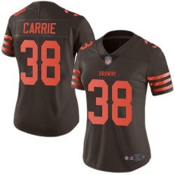 Limited Women's T. J. Carrie Brown Jersey - #38 Football Cleveland Browns Rush Vapor Untouchable
