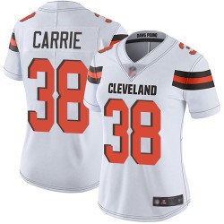 Limited Women's T. J. Carrie White Road Jersey - #38 Football Cleveland Browns Vapor Untouchable