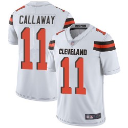 Limited Youth Antonio Callaway White Road Jersey - #11 Football Cleveland Browns Vapor Untouchable
