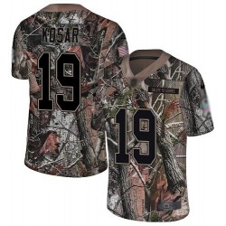 Limited Youth Bernie Kosar Camo Jersey - #19 Football Cleveland Browns Rush Realtree