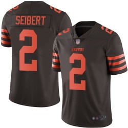 Limited Youth Austin Seibert Brown Jersey - #2 Football Cleveland Browns Rush Vapor Untouchable