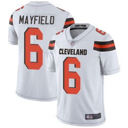 Limited Youth Baker Mayfield White Road Jersey - #6 Football Cleveland Browns Vapor Untouchable
