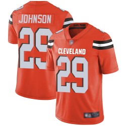 Limited Youth Duke Johnson Orange Alternate Jersey - #29 Football Cleveland Browns Vapor Untouchable