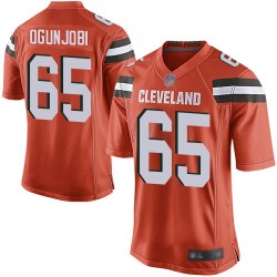 Game Men's Larry Ogunjobi Orange Alternate Jersey - #65 Football Cleveland Browns