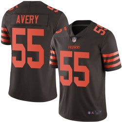 Limited Youth Genard Avery Brown Jersey - #55 Football Cleveland Browns Rush Vapor Untouchable