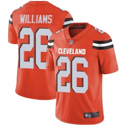 Limited Youth Greedy Williams Orange Alternate Jersey - #26 Football Cleveland Browns Vapor Untouchable
