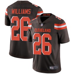 Limited Youth Greedy Williams Brown Home Jersey - #26 Football Cleveland Browns Vapor Untouchable