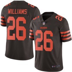 Limited Youth Greedy Williams Brown Jersey - #26 Football Cleveland Browns Rush Vapor Untouchable