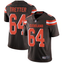 Limited Youth JC Tretter Brown Home Jersey - #64 Football Cleveland Browns Vapor Untouchable