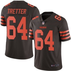 Limited Youth JC Tretter Brown Jersey - #64 Football Cleveland Browns Rush Vapor Untouchable