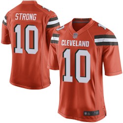 Game Men's Jaelen Strong Orange Alternate Jersey - #10 Football Cleveland Browns