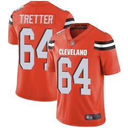 Limited Youth JC Tretter Orange Alternate Jersey - #64 Football Cleveland Browns Vapor Untouchable