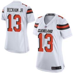 Game Men's Odell Beckham Jr. White Road Jersey - #13 Football Cleveland Browns