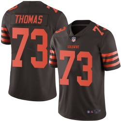 Limited Youth Joe Thomas Brown Jersey - #73 Football Cleveland Browns Rush Vapor Untouchable
