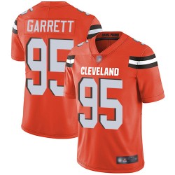 Limited Youth Myles Garrett Orange Alternate Jersey - #95 Football Cleveland Browns Vapor Untouchable