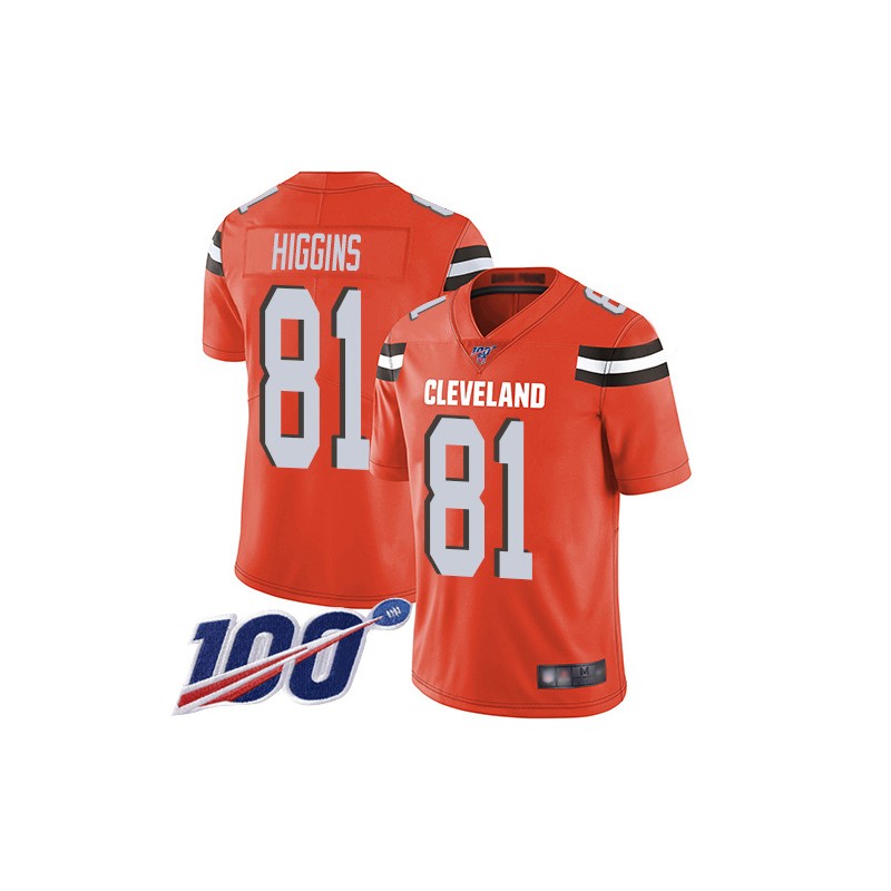 رينجرز Youth Nike Cleveland Browns #81 Rashard Higgins Orange Alternate Vapor Untouchable Limited Player NFL Jersey لعبة ك