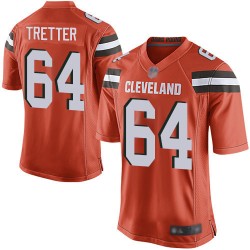 Game Men's JC Tretter Orange Alternate Jersey - #64 Football Cleveland Browns